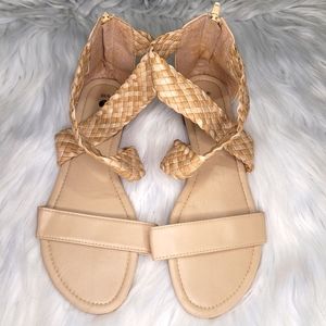Chatties Tan Sandals Size 9/10
